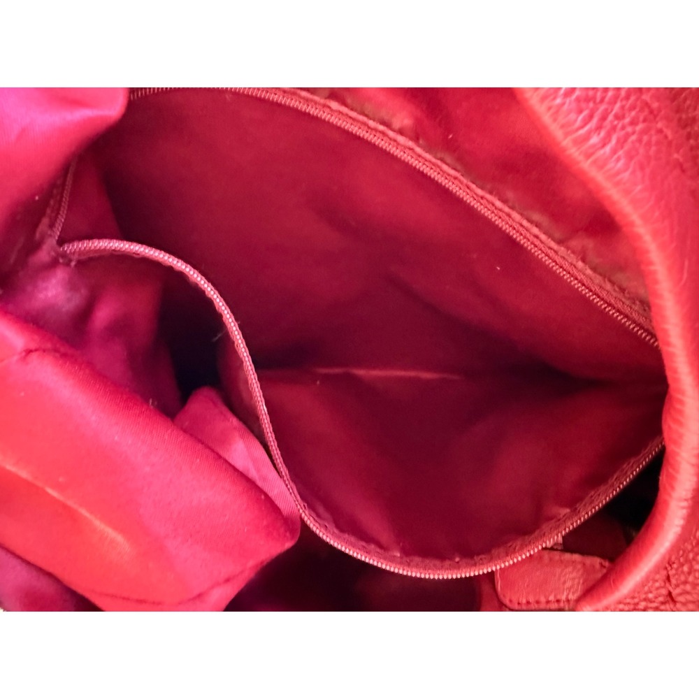 Coach Park Red Pebble Leather Hobo Shoulder Bag Purse Handbag F23293 - Picture 15 of 16